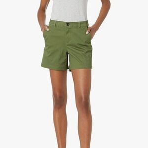 Amazon Essentials Green Bermuda Shorts Classic Cotton Blend Size 16 NWT